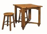 Solid Wood Kitchen Table With Stools