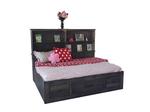 Brooklyn Platform Bed with Bookshelf