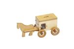 Wooden Horse and Buggy Coin Bank