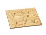 American Made Puzzle Board with Farm Animals