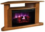 Classic Corner TV Stand LED Electric Fireplace with Remote