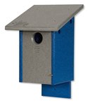 Amish Poly Classic Blue Bird House