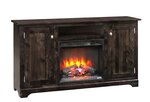 Amish Latimer 64" Electric Fireplace TV Stand