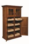 Amish Breckenridge Mission 4-Door Kitchen Pantry Cabinet