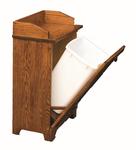 Solid Wood Mission Tilt Out Trash Bin