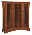 Midway Mission Bookcase with Glass Doors