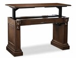 Amish Carrington Standing Desk with Electric Lift Top Option