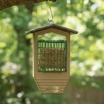Amish Made Suet Feeder with Tail Prop for Single Cake in Poly Lumber