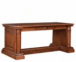 Amish Handcrafted Stonespire 72 Library Table Desk