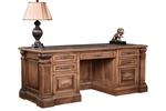 Amish Caldwell 78" Hardwood Executive Desk