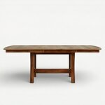 Amish Handcrafted Solid Wood Santa Clarita Trestle Dining Table