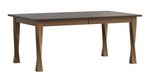 Amish Solid Wood Oxnard Modern Twisted Leg Dining Table