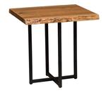 Live Edge End Table with Steel T Base
