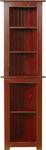 Pine Wood Corner Bookcase