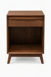Amish Hastingwood Mid-Century Modern Open Nightstand