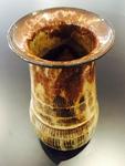 American Made Pottery Large Vase Earthtones