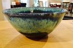 American Made Blue Pottery Bowl