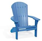 Amish Blue Poly Adirondack Chair with white background