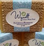 All Natural Patchouli and Rosemary Farm Fresh Goat Milk Soap