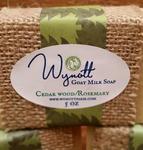 Handmade Goats Milk Soap Cedar Wood and Rosemary Scent