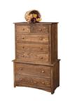 Pine Wood Shaker 7 Drawer Chest