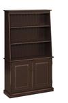 Pine 36" Pier Bookcase with Bottom Doors