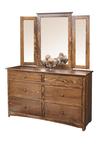 Pine Shaker Dresser with Optional Mirror