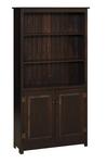 Pine 6' Bookcase with 2 Doors