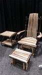 American Rustic Hickory Glider Rocker