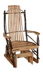American Rustic Hickory Glider Rocker