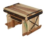 American Rustic Hickory Gliding Ottoman