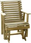 LuxCraft Rollback Pine Garden Glider Chair