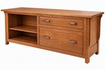Amish Churchill Mission Solid Wood Office Credenza Cabinet
