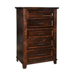 Ruff Sawn Rustic Coronado Five Drawer Chest