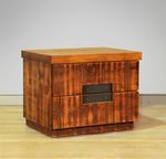 Ruff Sawn Azalea Two Drawer Nightstand