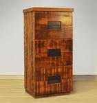 Ruff Sawn Azalea Six Drawer Chest