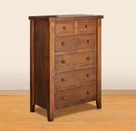 Ruff Sawn Farmhouse Shaker Six Drawer Chest