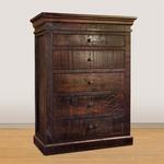 Ruff Sawn Quincey Five Drawer Chest