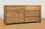 Ruff Sawn Lunada Six Drawer Dresser