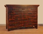 Ruff Sawn Rustic Aldora Nine Drawer Dresser