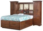 Indiana Trail Wall Unit Platform Bed