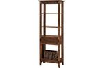 Amish Juliette Tower Handcrafted From Brown Maple Wood with Earthtone Finish