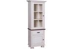 The Country Style Mauk Tower Handcrafted From Brown Maple Wood with Bright White Finish