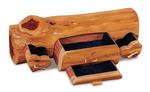 Red Cedar Log Jewelry Box