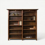 Amish 74" Vivid Double Bookcase