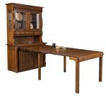 Amish Hampton Frontier Buffet Hutch with Pull Out Table