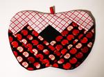 Red Apple Quilted Pot Holder