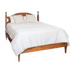 Amish Grosbeak Turned Post Bed with Low Footboard