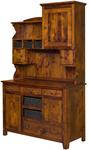 Rustic Cherry Lizzie's Hutch with Baskets