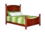 Amish Sparrow Bed with Regular Footboard